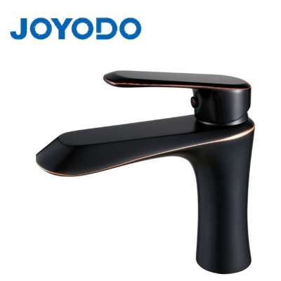 JOYODO Original design bathroom brass matte black basin faucet