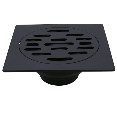 Joyodo New Black Europe Style Stainless Steel Odor-proof Bathroom Shower Floor Drain Washing Machine Floor Drain